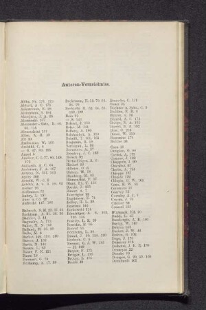 Autoren-Verzeichnis.