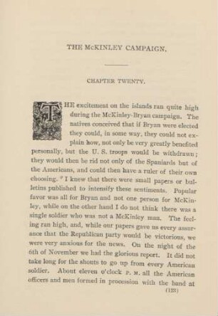 The McKinley Campaign