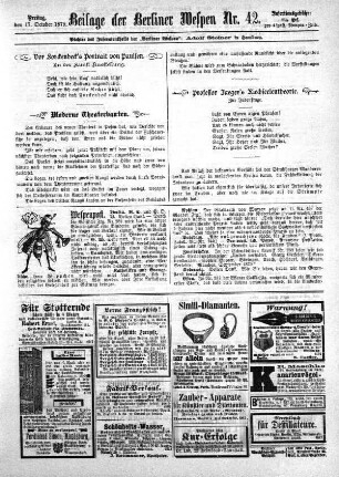 Beilage der Berliner Wespen Nr. 42