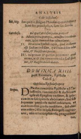 Dominica XIIII. post Trinitatis ...