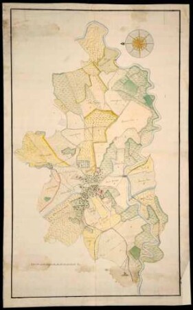 Oberzell: Taldorf, Stadt Ravensburg, Lkr. Ravensburg o. T. [Grundriss des Ortes Oberzell mit den dazugehörigen Grundstücken]