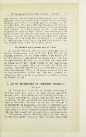8. Aus der Kulturgeschichte des ausgehenden Mittelalters