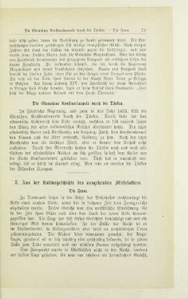 8. Aus der Kulturgeschichte des ausgehenden Mittelalters