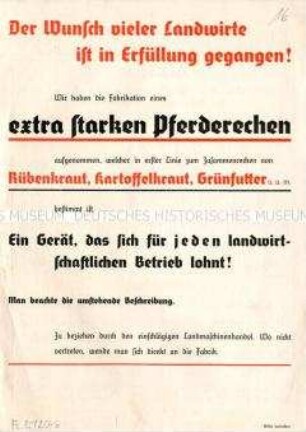 Pferderechen Modell "JS"