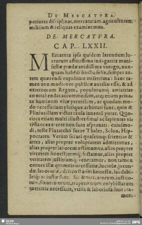 De Mercatura. Cap. LXXII.