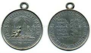 Tragbare Medaille auf die Teuerung in Schlesien
