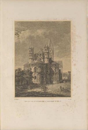 Illustration: Ansicht der Stifts-Kirche St. Aposteln In Köln.