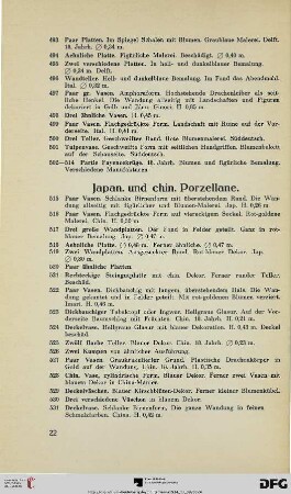 Japan. und chin. Porzellane (Nr. 515-531)