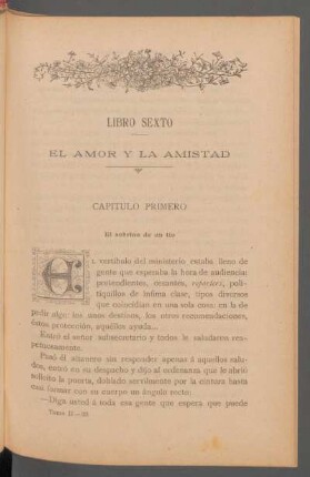 Capítulo primero - El sobrino de un tío
