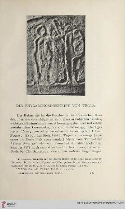 36: Die Phylarchosinschrift von Tegea