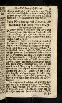 93-96, Von Anfechtung deß Satans