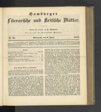 No. 28. 6. April 1853