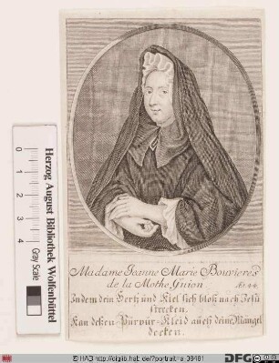 Bildnis Jeanne-Marie Guyon, Madame G., geb. Bouvier de La Motte