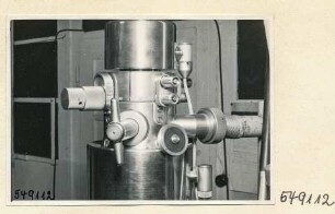 Elektronenmikroskop Zusammenbau, Bild 20; Foto 1954