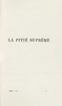 La pitié suprême