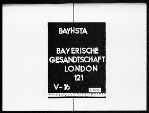 Die Anwesenheit der bayerischen Gesandten und Geschäftsträger an ihrem Amtssitz.