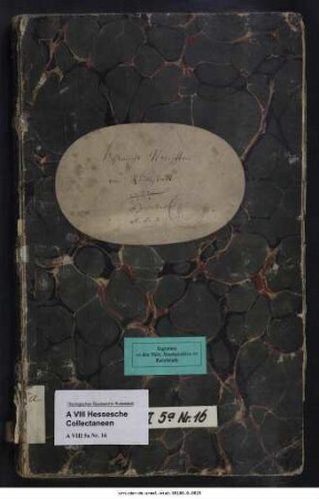 Rudolstadt betreffende historische und topografische Sammlung, angefertigt von Hesse 1816