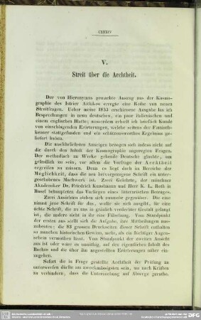 V. Streit über die Aechtheit