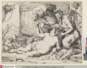 [Silène; Silenus at the Wine Vat; Trunkener Silenos]