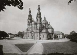 Fulda, Dom : Fulda. Dom. Außenansicht von Westen