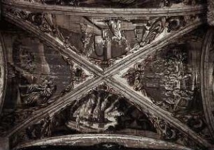 Abendmahl, der Brand von Sodom und Gomorrha und zwei ungedeutete Szenen