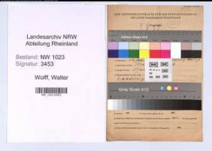 Entnazifizierung Walter Wolff , geb. 12.06.1910 (Zahntechniker)