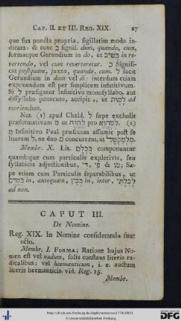 Caput III. De Nomine.