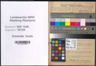 Entnazifizierung Guido Schendel , geb. 11.08.1891 (Rentmeister)