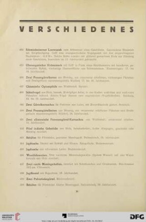 Verschiedenes (Nr. 484-516)