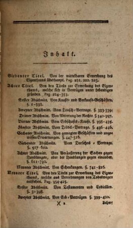 Entwurf eines allgemeinen Gesetzbuchs für die Preußischen Staaten, Zweyter Theil