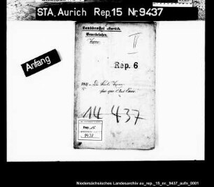 Die Überwachung der Brotpreise, Amt Esens