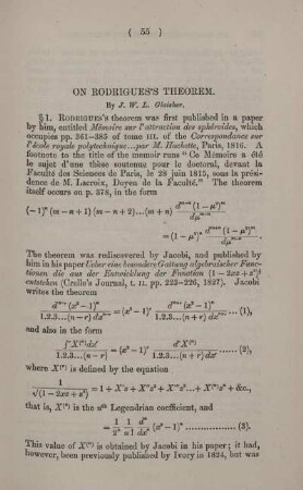 On Rodrigues's theorem.