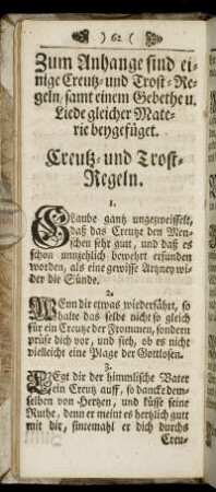 Creutz- und Trost-Regeln.