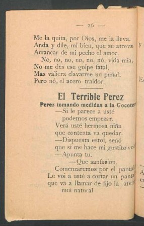 El Terrible Perez : Perez tomando medidas a la Cocotero