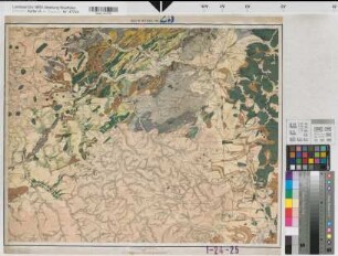 Rheinprovinz Westfalen (Provinz) geologische Karte der Rheinprovinz und der Provinz Westfalen auf Grundlage der v. Dechenschen Geologischen Karte und der Königlichen Generalstabs Karte 25. Sektion Wetzlar