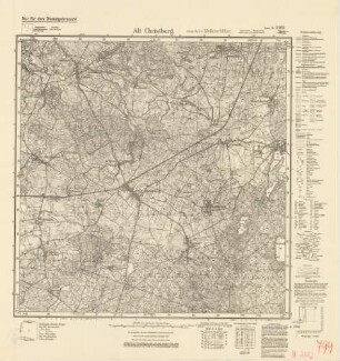 2182 (alte Nr.: 799) Alt Christburg, Meßtischblatt (4cm - Karte)