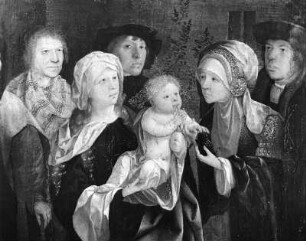 Heilige Sippe : Heilige Sippe. Tafelmalerei (um 1520; J. van Scorel). Obervellach, Pfarrkirche Sankt Martin, Nordkapelle