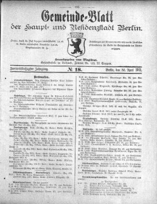 1911,18: No. 18, 30. April 1911