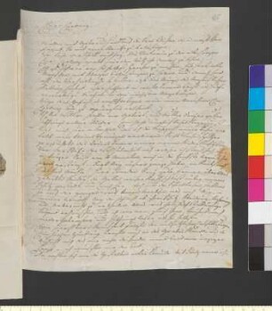 Brief von Stricker-Schütz, Caroline an Goethe, Johann Wolfgang von