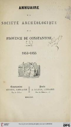 2: Annuaire de la Société Archéologique de la Province de Constantine