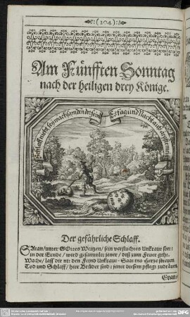 Am Fünfften Sonntag nach der heiligen drey Könige