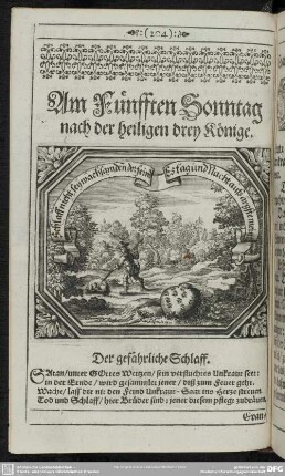 Am Fünfften Sonntag nach der heiligen drey Könige