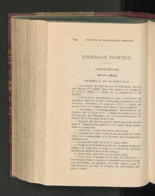 Journaux Officiels.