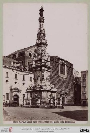 5123. NAPOLI. Largo della Trinità Maggiore; Guglia della Concezione.