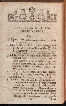 Theologia, Historia Ecclesiastica.