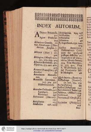 Index Autorum