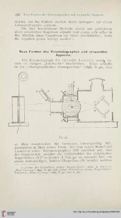 Neue Formen des Kinematographen und verwandter Apparate