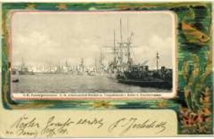 Deutsche Kriegsschiffe im Hafen von Neufahrwasser