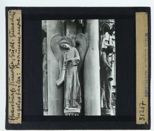 Straßburg, Münster,Straßburg, Münster, Engelspfeiler : Detail, Engel, Posaunenengel