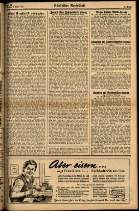 Zweite Ausgabe vom Freitag, den 06. März 1942.
